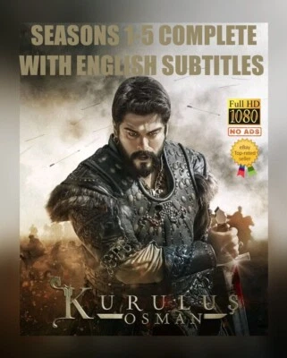 KURULUS OSMAN • SEASONS 1 - 5 • ENG SUBTITLES • BINGE WATCH • NO ADVERTS • USB ✔