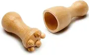 Wooden Facial Cupping, 2Pcs Handheld Massage for Face Slimming Cellulite Lymphatic Drainage, Face Massager Wood Therapy Cupping Tools for Body Sculpting, Maderoterapia Cup