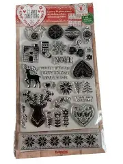Cardmaking Papercraft Scandi Christmas Stamp Snowflake Embossing Folder - New