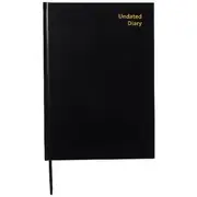 Keji A4 Day to Page Hardcover Undated Diary Assorted