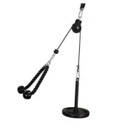 LAT Pull Down and Lift Weight Pulley System Cable Machine Set with Tricep Rope