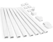 126in Cord Hider Kit, ZhiYo Cord Covers for Wall Mounted TV, Paintable Wire C...