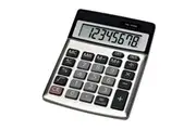 Jastek Compact Portable Desktop 8 Digit Math School/Work Calculator Metal