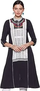 [BIBA] W for Woman Women's A-Line Kurta (17AU16939-66079_Blue_medium/10)
