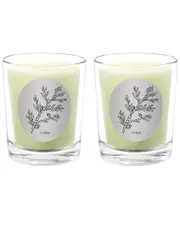 Qualitas Candles Cedar Two Scented Beeswax Candle Set