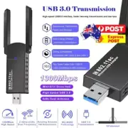 2.4G/5.8G Dual Band 1300Mbps USB Wireless WIFI Adapter Bluetooth Dongle Antenna