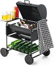 Odoria 1/12 Scale Dolls House Miniature BBQ Grill and Beer Bottles with Mug Dollhouse Accessories