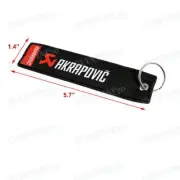 1PC Double Sided AKRAPOVIC Motorcycle Cars Keychain Keyring Racing Bike Gift New