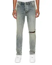 Ksubi Chitch Stage Dive Caged Slim Fit Jeans in Denim