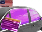 One Way Mirror Film Reflective UV Window Color Tint (Purple, 20" x 5' )
