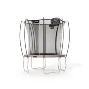 VULY Ultra 2 Small 9ft Trampoline with Enclosure - Round Kids Trampolines Bundle With Basketball Hoop
