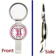 Baskin Robbins Ice Cream Retro Pendant or Keychain silver secret bottle opener