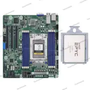 Asrock ROMED8U-2T Server Motherboard + AMD EPYC 7773X 64 Core CPU Combination