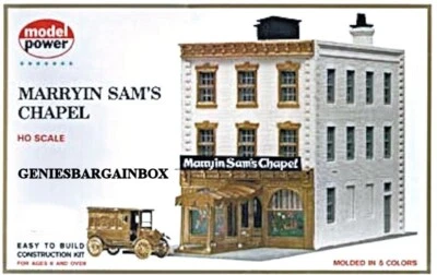 HO Scale Train "MARRYIN SAMS CHAPEL" Kit Model Power New in Sealed Box 457