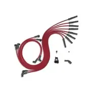 MSD 32079 Super Conductor Universal Spark Plug Wire Set for GM LS1/LS6, Red