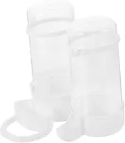 PENIKOKO 2pcs Automatic Bird Feeder for Cage Bird Food Dispenser Capacity Watering Stations for Cockatiel Parakeet and Canary Easy to Use and Observe