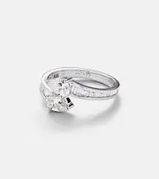 [Anita Ko] Anita Ko Saturn 18kt white gold ring with diamonds L 1/2 silver