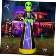 10 Ft Halloween Inflatables Alien Decoration Holding Cow Decor Halloween