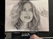 Heather Graham Pencil Drawing 9” x 12” Artwork Austin Powers Boogie Nights