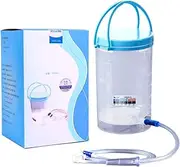 Maeeli Reusable Enema Kit - 1200ML Coffee Enema Bucket Kit - Detox Body Cleaner - 10 Replacement Nozzles