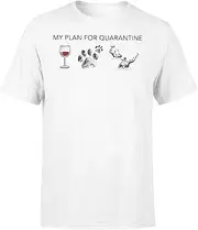 [VidiAmazing] My Plan for Quarantine Wine Paws Dog and Water Polo T-Shirt