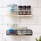 Frame Black Shelves Kitchen Supplies Organizer Shelf Bathroom Storage Rack
