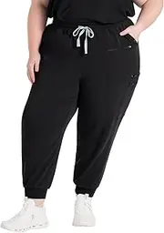 [DOLAN] Curve Hope 11-Pocket CORE Womens Scrub Jogger Pant, High Waisted, Elasticated Drawcord Waistband, Soft and Durable