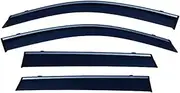 STIDPFZX Window Visor Rain Guard Side Window Deflector Weather Shield Compatible for Skoda Karoq Long Wheelbase Edition 2017 2018 2019 2020-2023(No Chrome Edition)