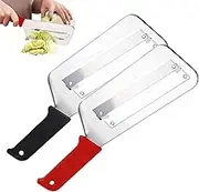 Vegetable Cutter - Shredder for Vegetables - Manual Food Cutter Stainless Steel Double-Layer Slicer for Preparation Cabbage Salad Cooking Meal Home Kitchen Camping Chefs