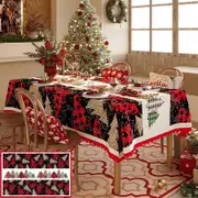 Christmas Tree Pattern Tablecloth - Festive Holiday Dining Table Cover 140*180cm