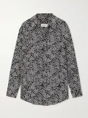 [Matteau] Matteau - Silk Crepe De Chine Shirt - Black - 5 5 Black
