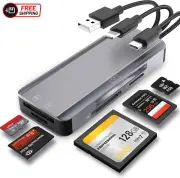 5-In-1 Multi Memory Card Reader,Aluminum Sd/Tf/Cf/Ms/M2/Micro SD Card Reader Ada
