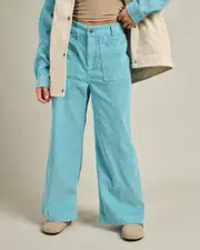 [Billabong] Billabong Women's Sea Tone Pants in Misty Blue Size 28 28 Misty Blue