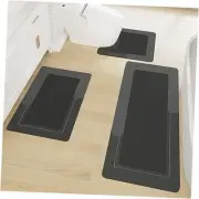3Pcs Absorbent Bath Mat Rug Sets, Non-Slip Quick Dry Bathroom Rugs with