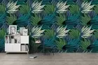 3D Leaves Pattern Wallpaper Wall Mural Removable Self-adhesive 184