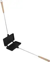 Sandwich Maker, Double Sided Frying Pan with Non Stick Plates & Long Handle, Aluminum Alloy Stovetop Sandwich Grill Press Flip Pan for Gas Induction Stove, Home Kitchen Breakfast