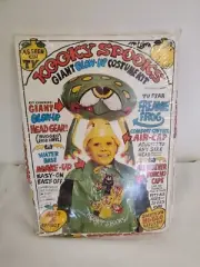 Vintage Kooky Spooks Costume FREAKIE FROG Giant Blow-Up Costume Kit 1980 SEALED