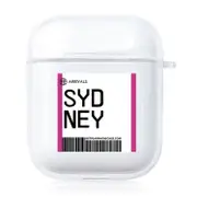 3Pcs For Airpods 1 / 2 Tpu Air Ticket Label Sticker Earphone Protective Case(Sydney)