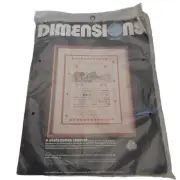 VTG Dimensions A Needlework Stitch Sampler Crewel Embroidery Davenport 1986
