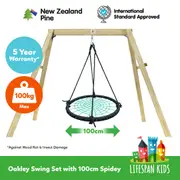 Lifespan Kids Oakley Swing Set with 1m Spidey Web Swing