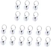 Ipetboom 20 Pcs Bell Silver Kitten Accessories Silver Accessories Kitten Collars Dog Bow Tie Dog Collar Bell Breakaway Collar Christmas Silver Tracker Small Dog Bell