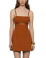 Amur Rei Twill Mini Dress