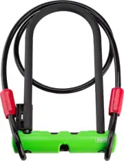 ABUS Keyed U-Lock Ultra 410 Plus Cobra Cable 9 Shackle Black