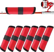 Tioncy 6 Pack Bait Gloves Lure Wrap Lure Covers Fishing Bait Covers Easily See Lure Hook Covers Lure Guard to Keep Fishermen Fishing Safe for Fishing Rod