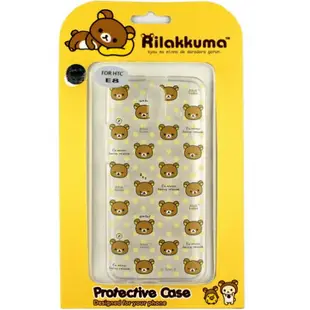 Rilakkuma 拉拉熊/懶懶熊 HTC One E8 彩繪透明保護軟套