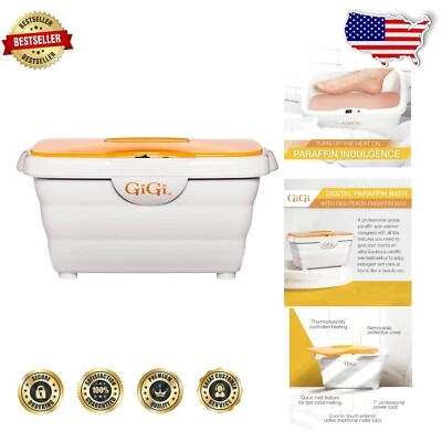 Ultimate Hand & Foot Treatment: Digital Paraffin Wax Bath with 6 lbs Peach Wax