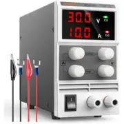 DC Power Supply Adjustable (30V 10A) Variable Switching Regulated Digital Power-