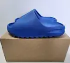 adidas Yeezy Slide Azure Blue Men's Slides Sz 9 (ID4133)