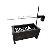 Auspit Portable Camping Spit Rotisserie with Firepit | Portable Spit Roaster BBQ