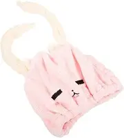 BATHVEVE Cute Microfiber Hair Towel Wrap Absorbent Drying Hat with Ear Design for Quick Drying Soft and Skin Friendly Towel for Boys for Home Travel